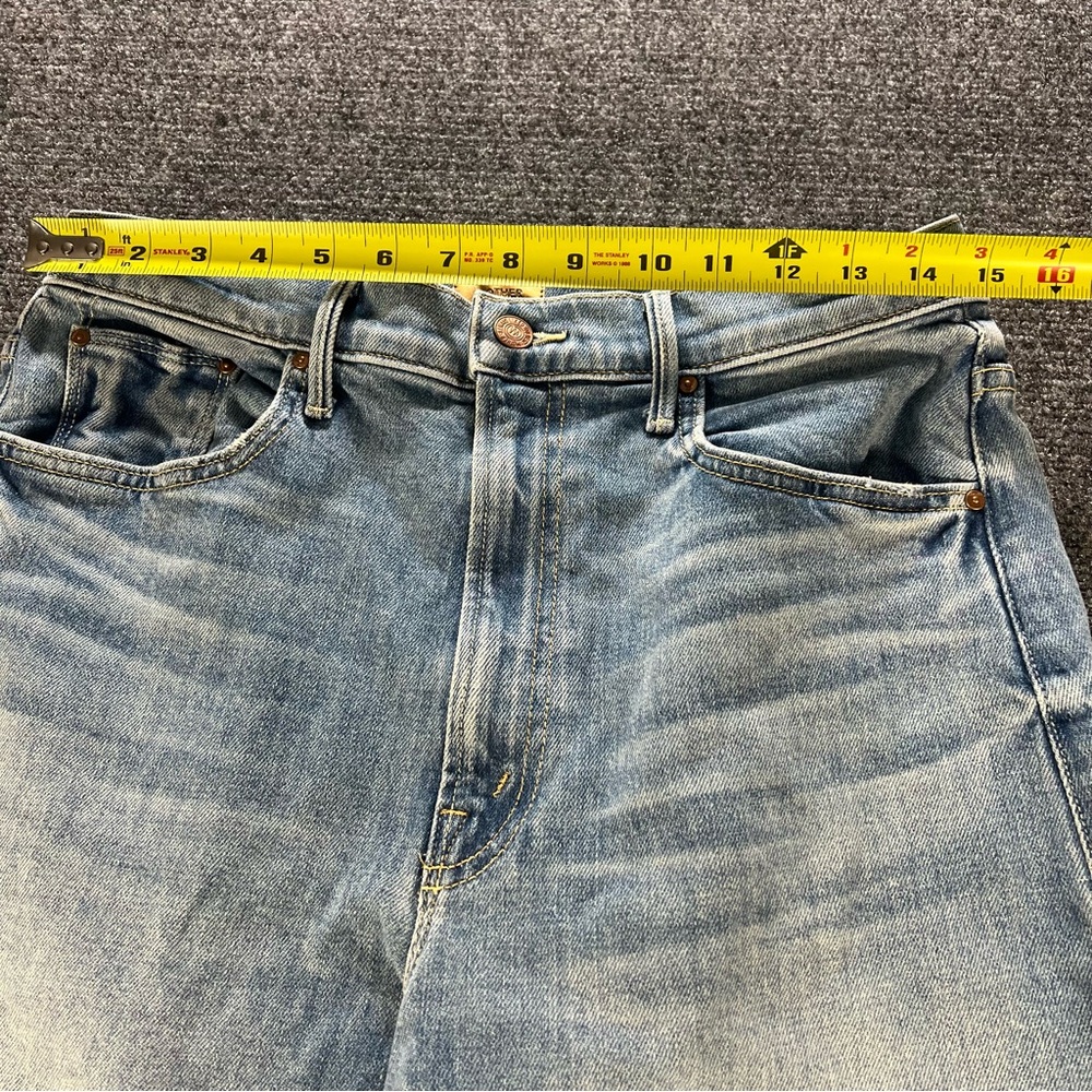 MOTHER Lil’ Lasso Sneak Wide Leg Jeans Size 31 in Ivy League Cowboy $248 - Picture 6 of 10